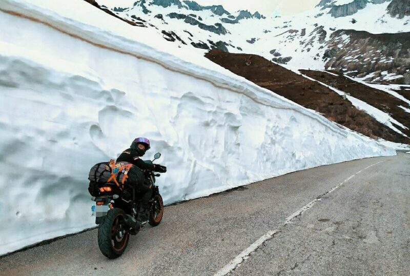 Motarde col du galibier sv650
